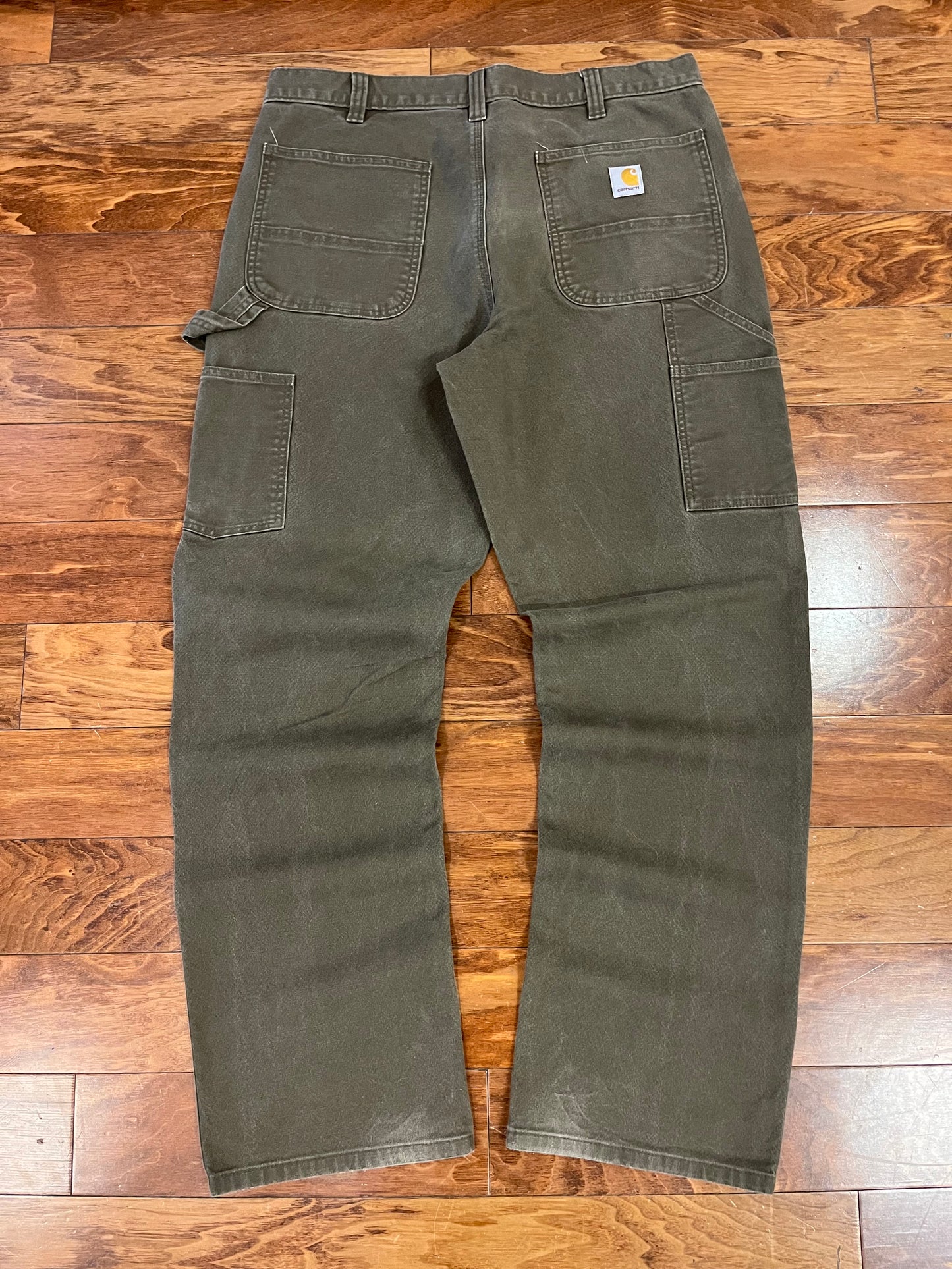 2010 Carhartt Olive Carpenter Pants (36)