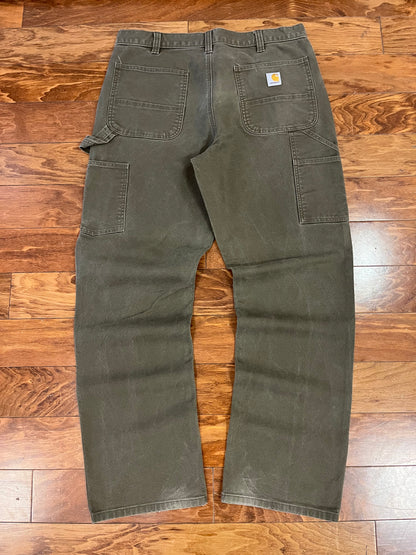 2010 Carhartt Olive Carpenter Pants (36)