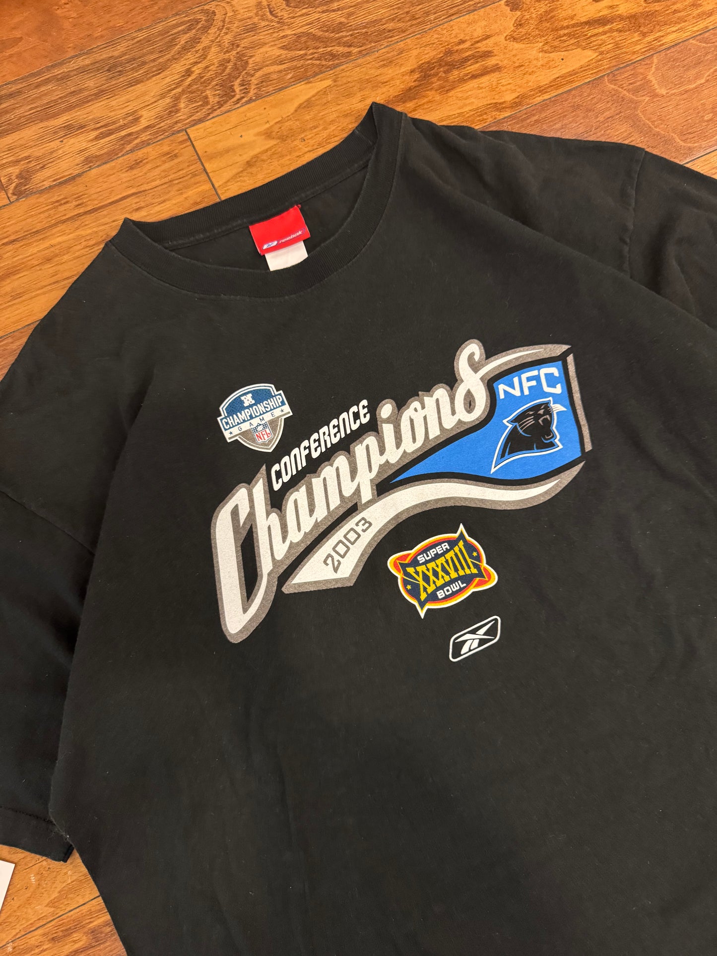 2003 Carolina Panthers Reebok Conference Oversized Tee (XL)