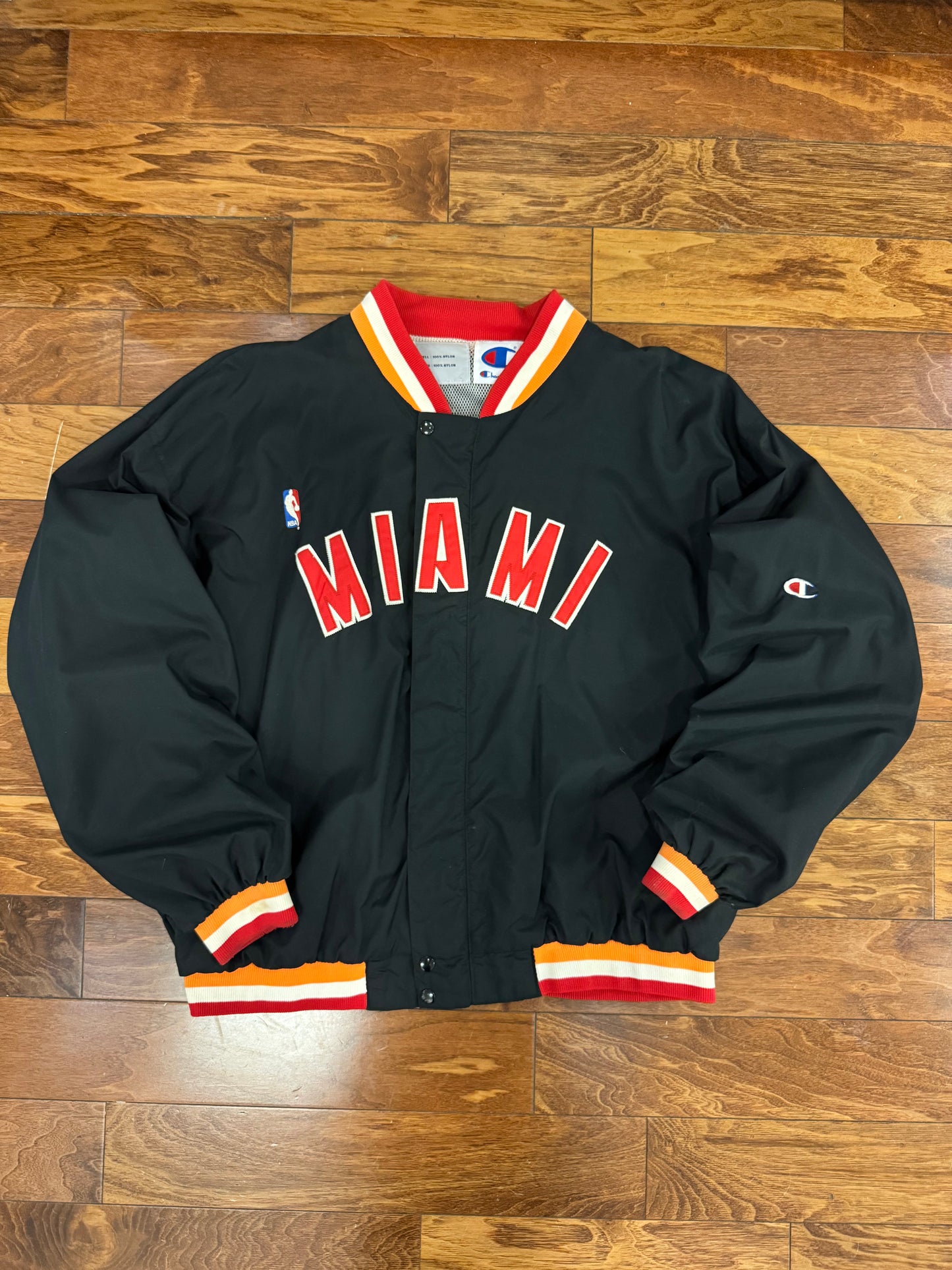 90s Miami Heat Champion Team Issued Warm Up Jacket (XXL)