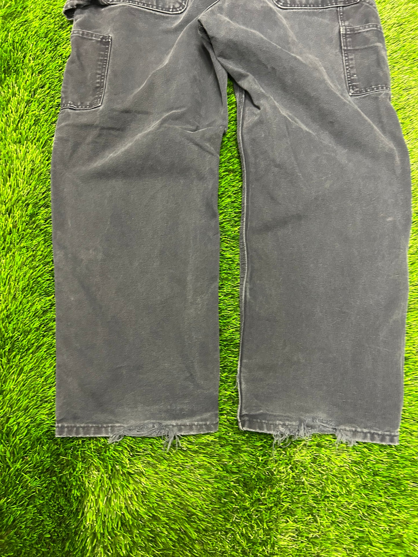 2008 Carhartt Navy Vintage Distressed Carpenter Pants (36 x 30)