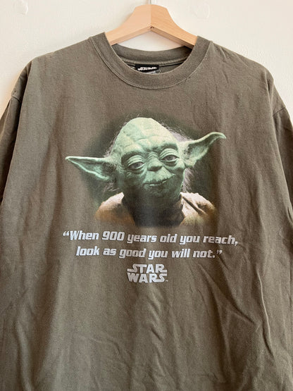 90s Star Wars Yoda “Looking Good” Vintage Tee (XL)