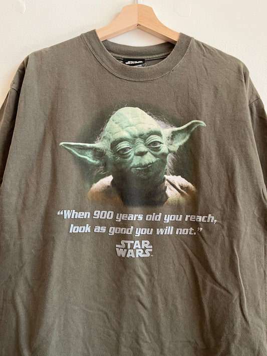 90s Star Wars Yoda “Looking Good” Vintage Tee (XL)