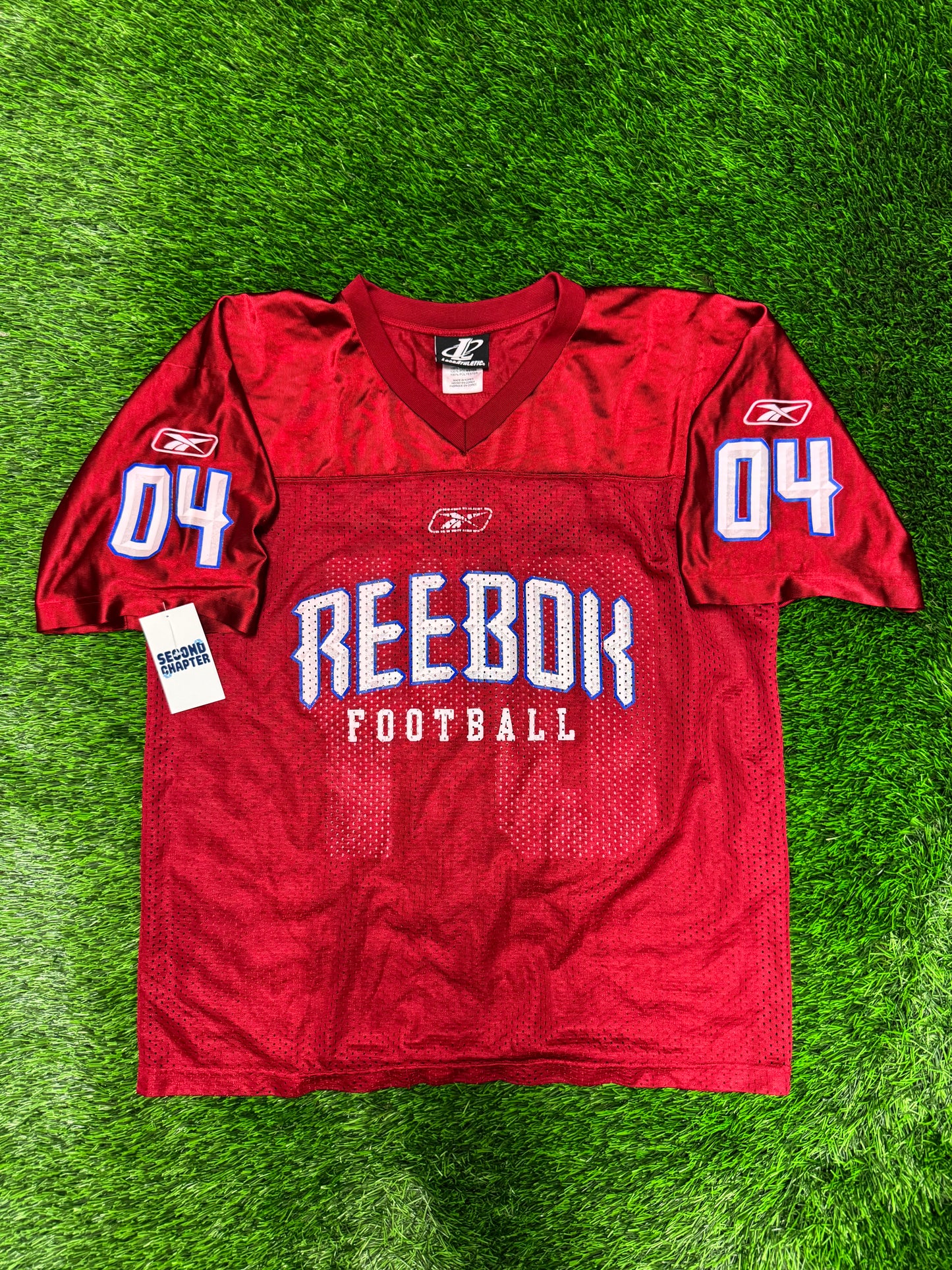 2004 Reebok Football #04 Logo Athletic Promo Jersey (L)