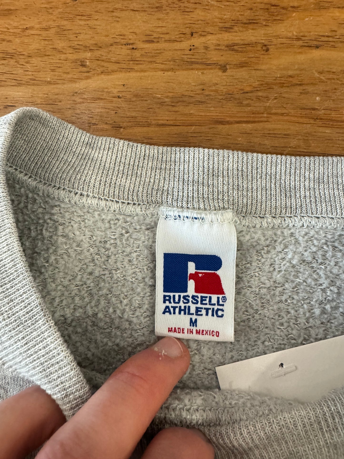 90s Appalachian State Russell Grey Crew (M)