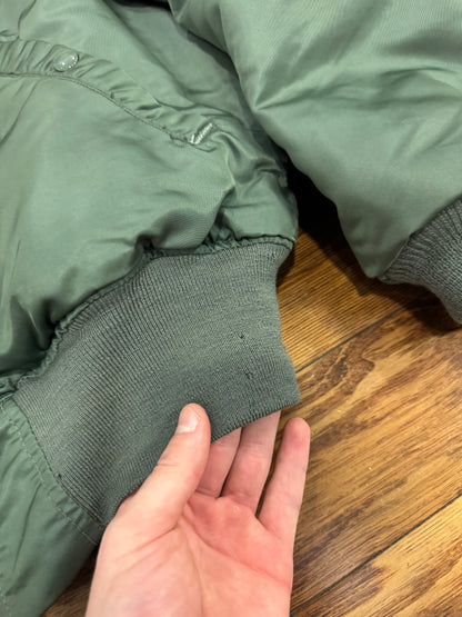 80s Flyer's MA1 Bomber Green Jacket (M)