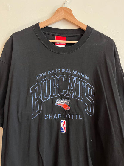 2004 Charlotte Bobcats Inaugural Season NBA Reebok Tee (L)