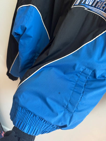 90s Carolina Panther Pro Player Dark Blue Inaugural Season Puffer Jacket (M)