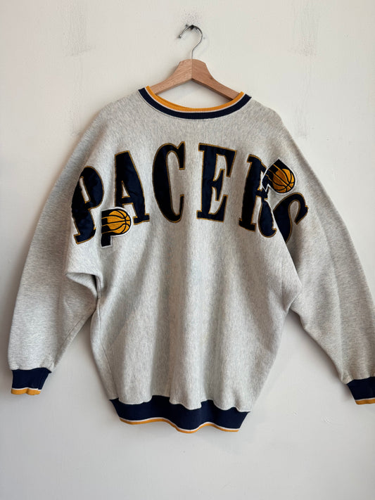 90s Indiana Pacers Sleeve To Sleeve Spell Out Legends Crewneck (XXL)