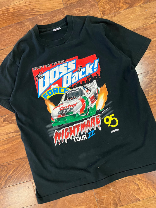 1995 John Force NHRA Racing Tee (XL)