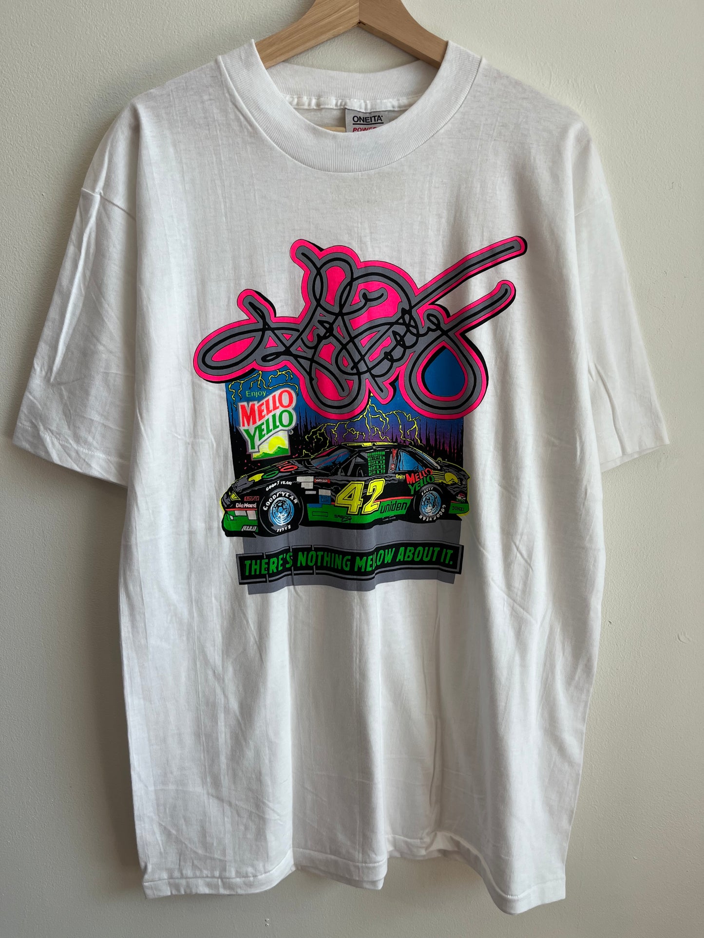 90s Nascar Mellow Yellow Kyle Petty Tee (XL)