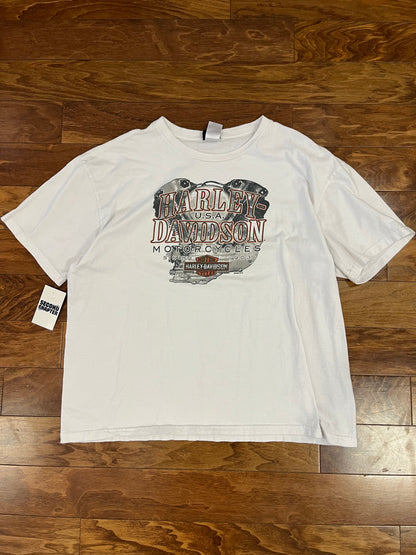 2020 Harley Cox's Asheboro NC White Tee (XXL)