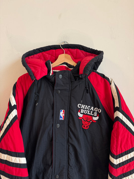 90s Chicago Bulls NBA Starter Puffer Jacket (L)