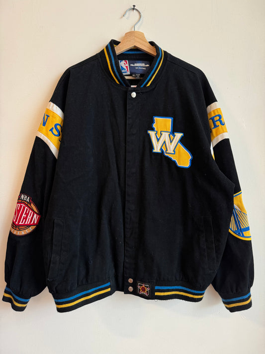 00s Golden State Warriors Jeff Hamilton Varsity Jacket (XL)