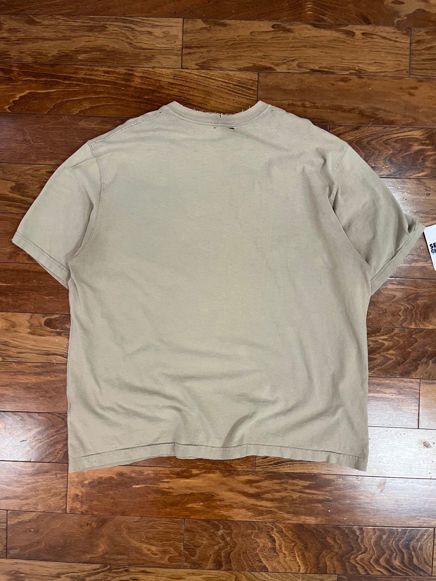 00s Carhartt Oatmeal Pocket Tee (Repair) (XL)