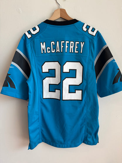 2022 Carolina Panthers Christian McCaffery Blue Jersey (S)