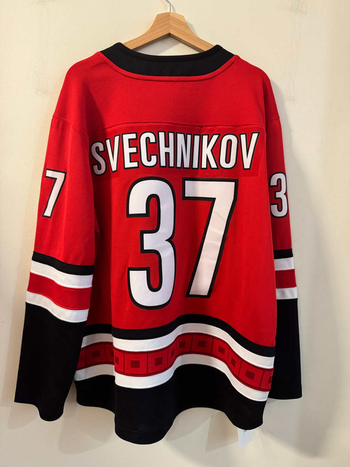 Carolina Hurricanes Andrei Svechnikov Fanatics NHL Hockey Red Home Jersey (L)