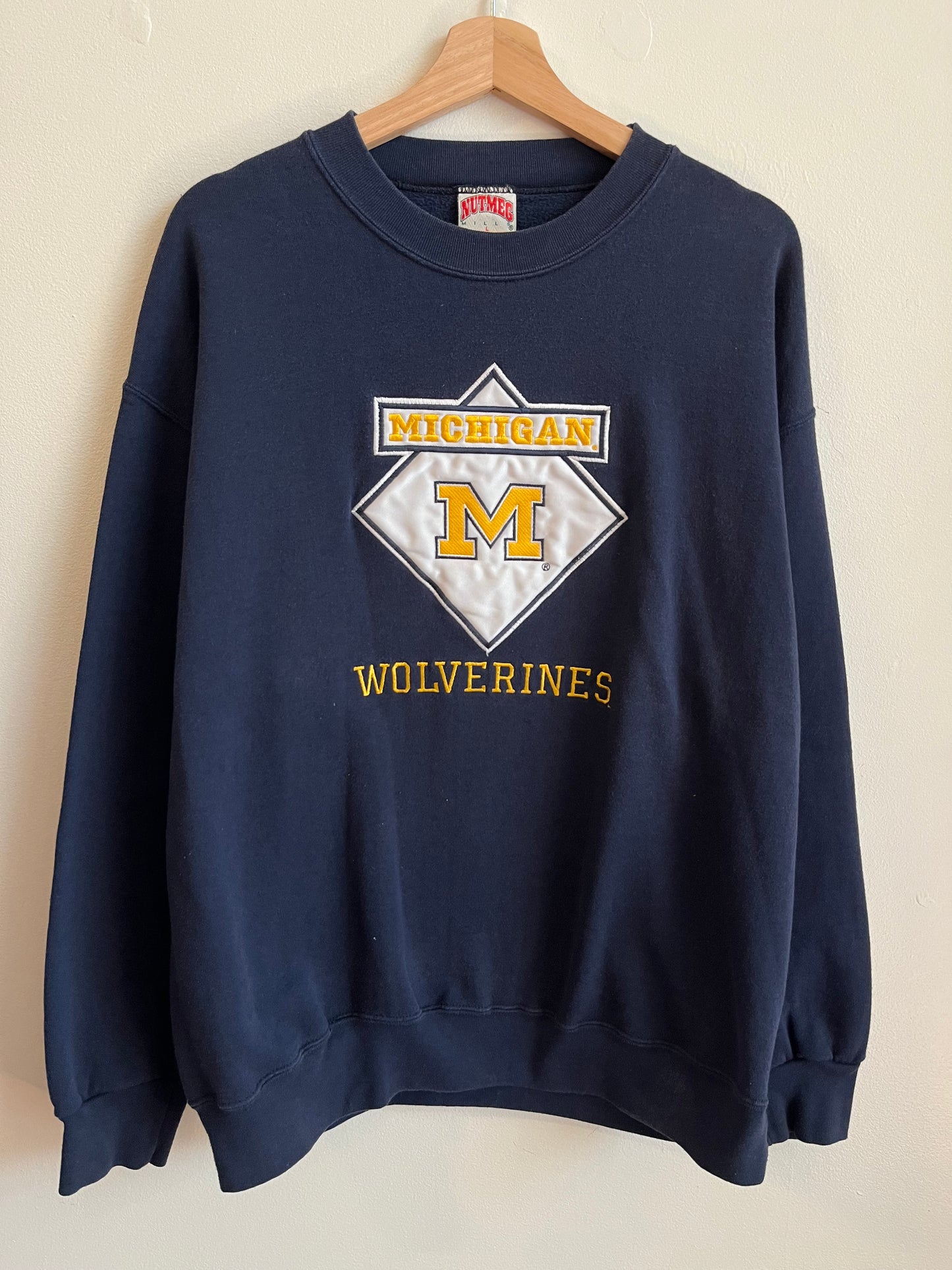 1990s Michigan Wolveriens Nutmeg Crewneck (L)