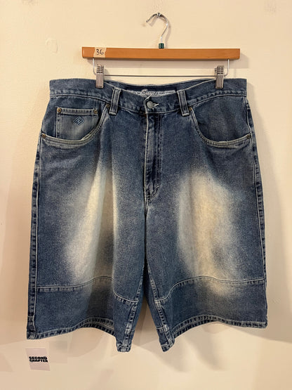 00s Enyce Baggy Faded Blue Shorts (36)