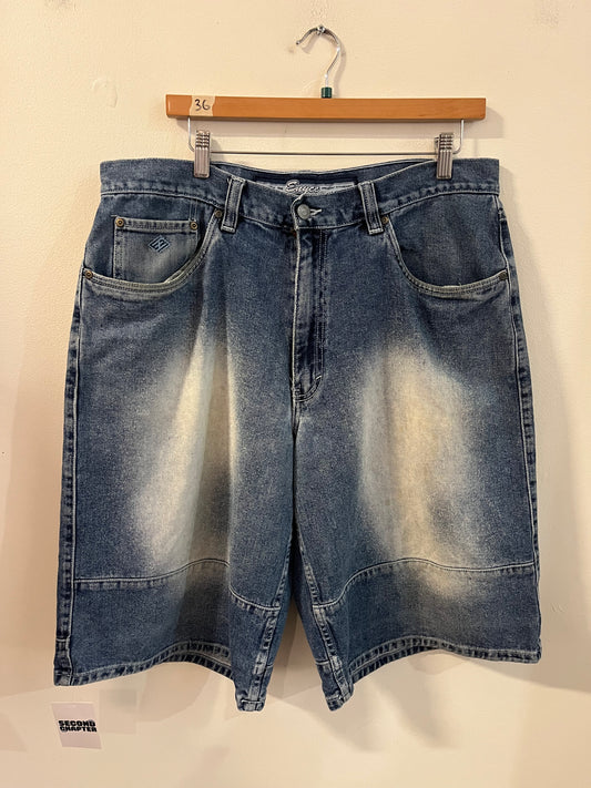 00s Enyce Baggy Faded Blue Shorts (36)
