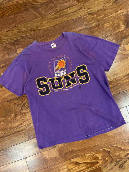 90s Phoenix Suns NBA Faded Purple Tee (XL)