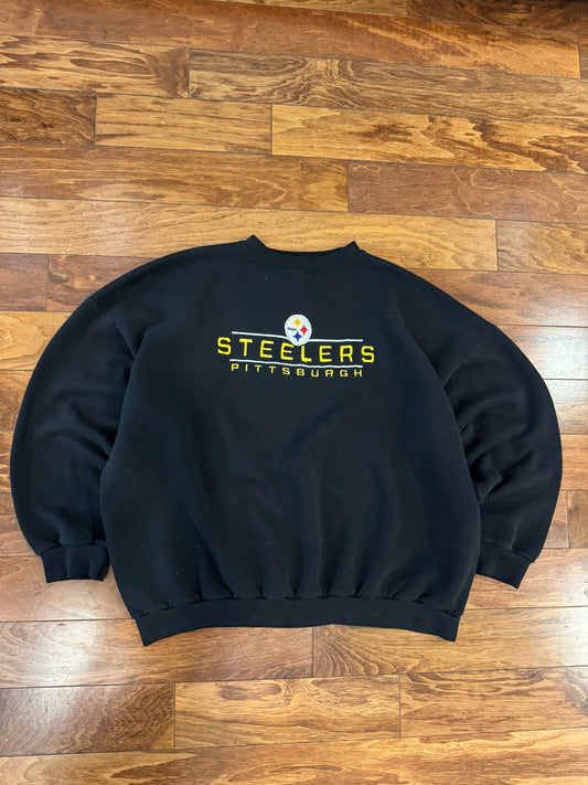 90s Pittsburgh Steelers Embroidered Crewneck (XXL)