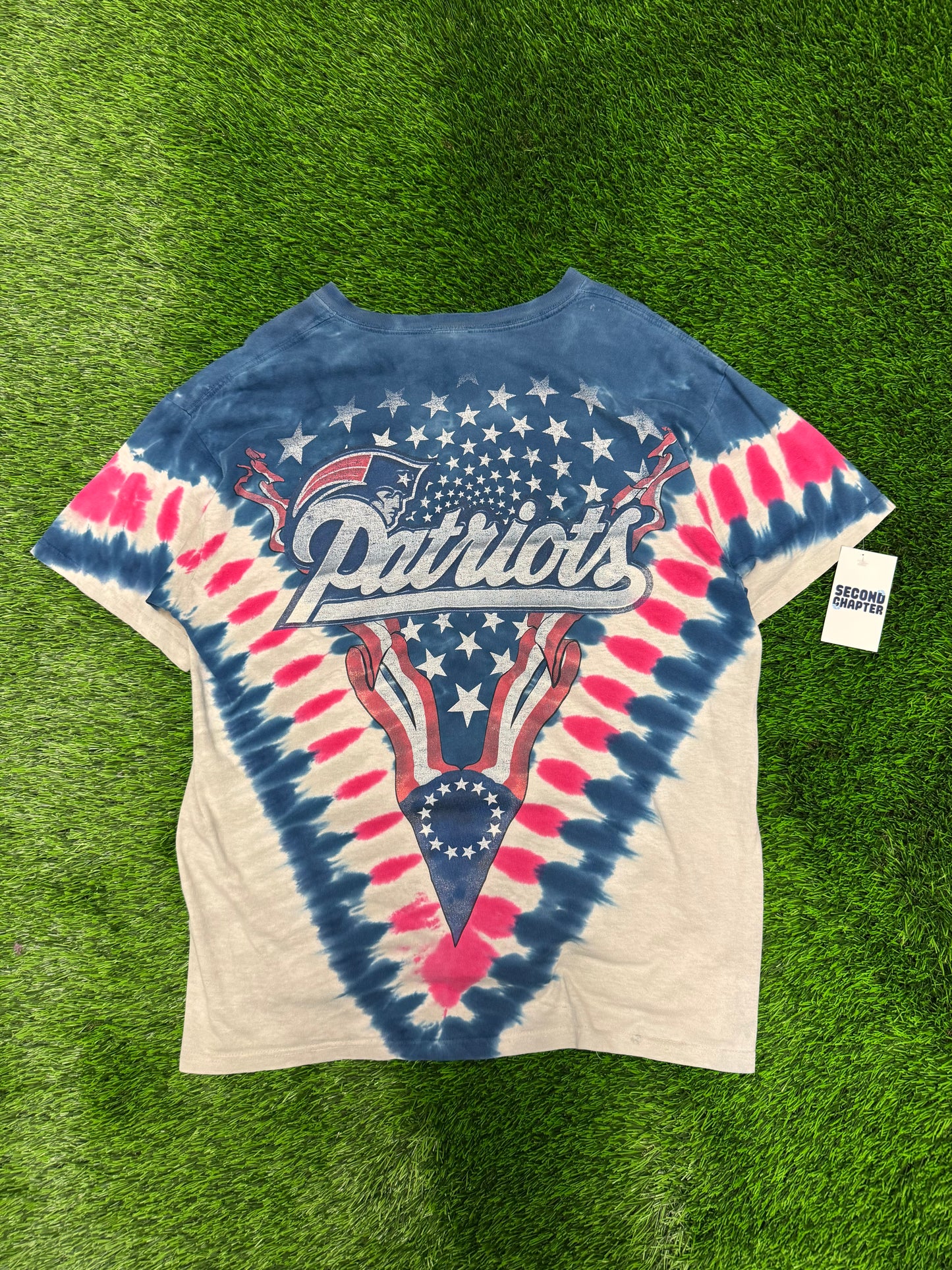 00s New England Patriots NFL Tie Dye Tee (L)