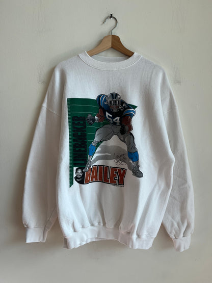 1996 Carolina Panthers Carlton Bailey Linebacker Crewneck (XL)