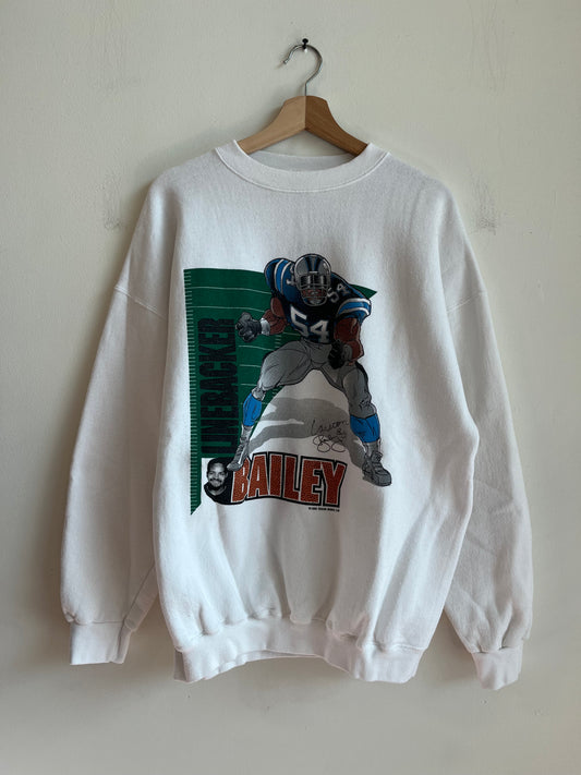 1996 Carolina Panthers Carlton Bailey Linebacker Crewneck (XL)