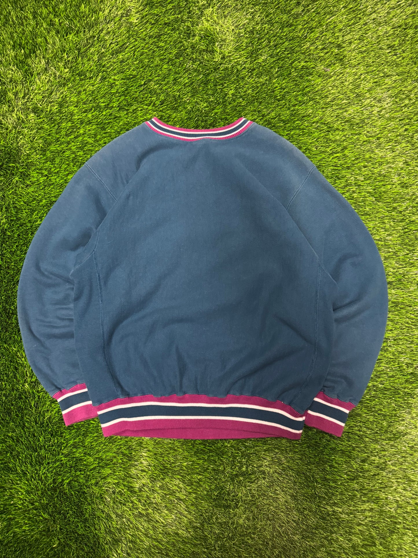 90s Champion Reverse Weave Faded Teal Vintage Crewneck (XL)