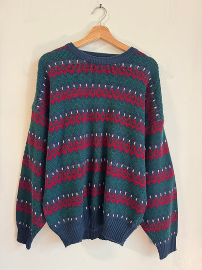 90s Stoneriver Striped Essential Sweater (XL)