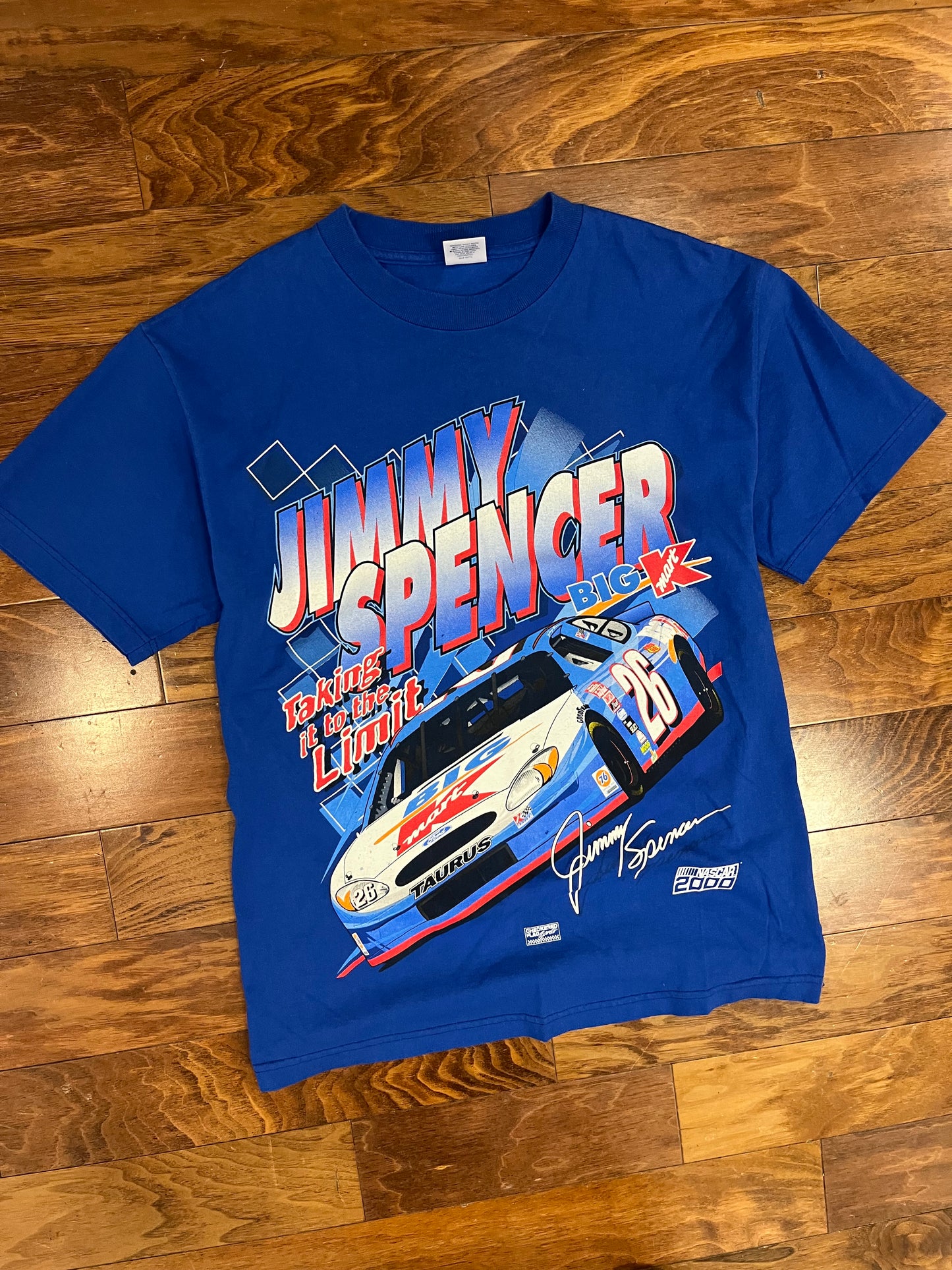 2000 Nascar Big K Mart Jimmy Spencer Blue Tee (L)