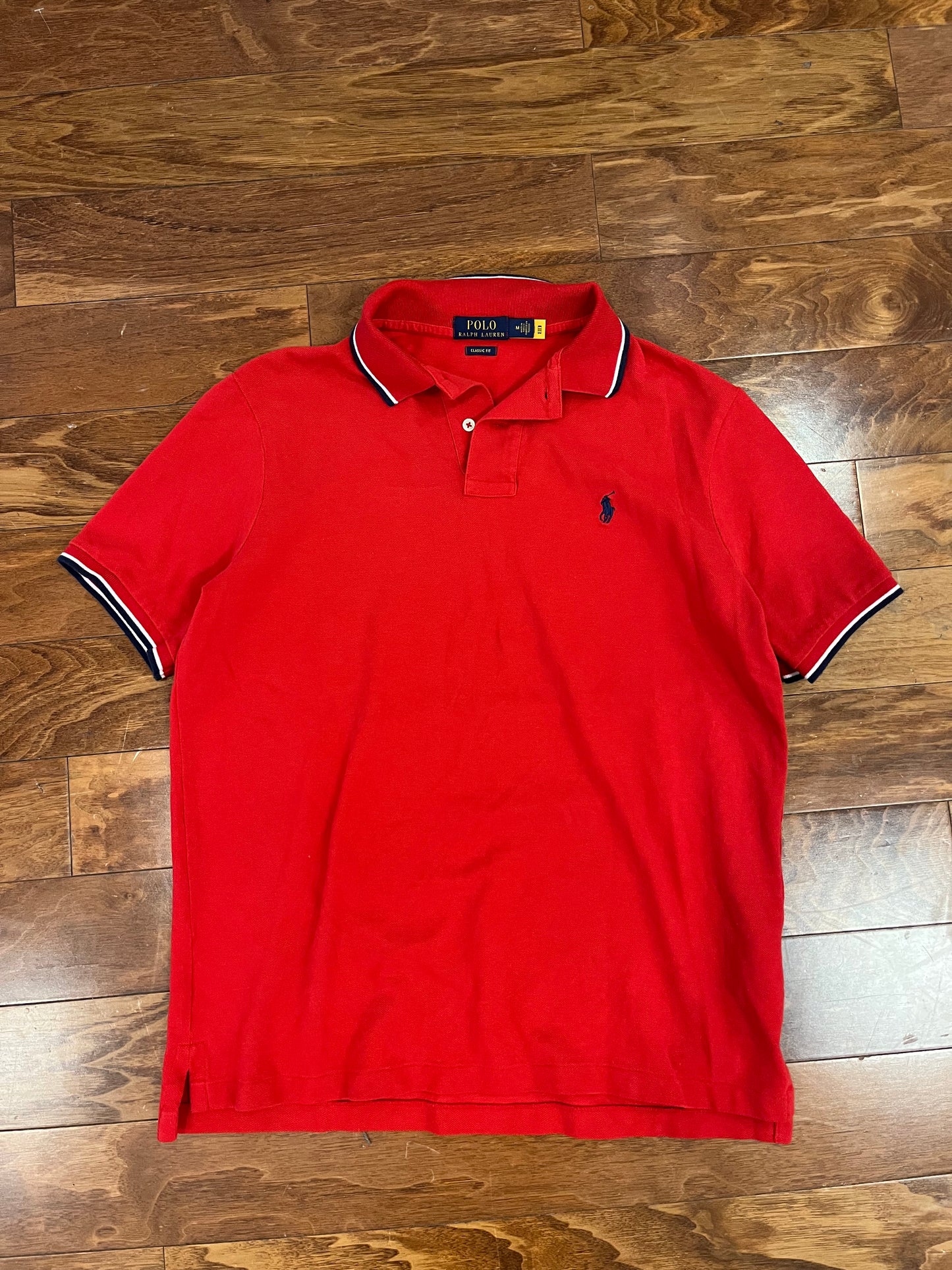 00s Polo Ralph Lauren Red Shirt (M)