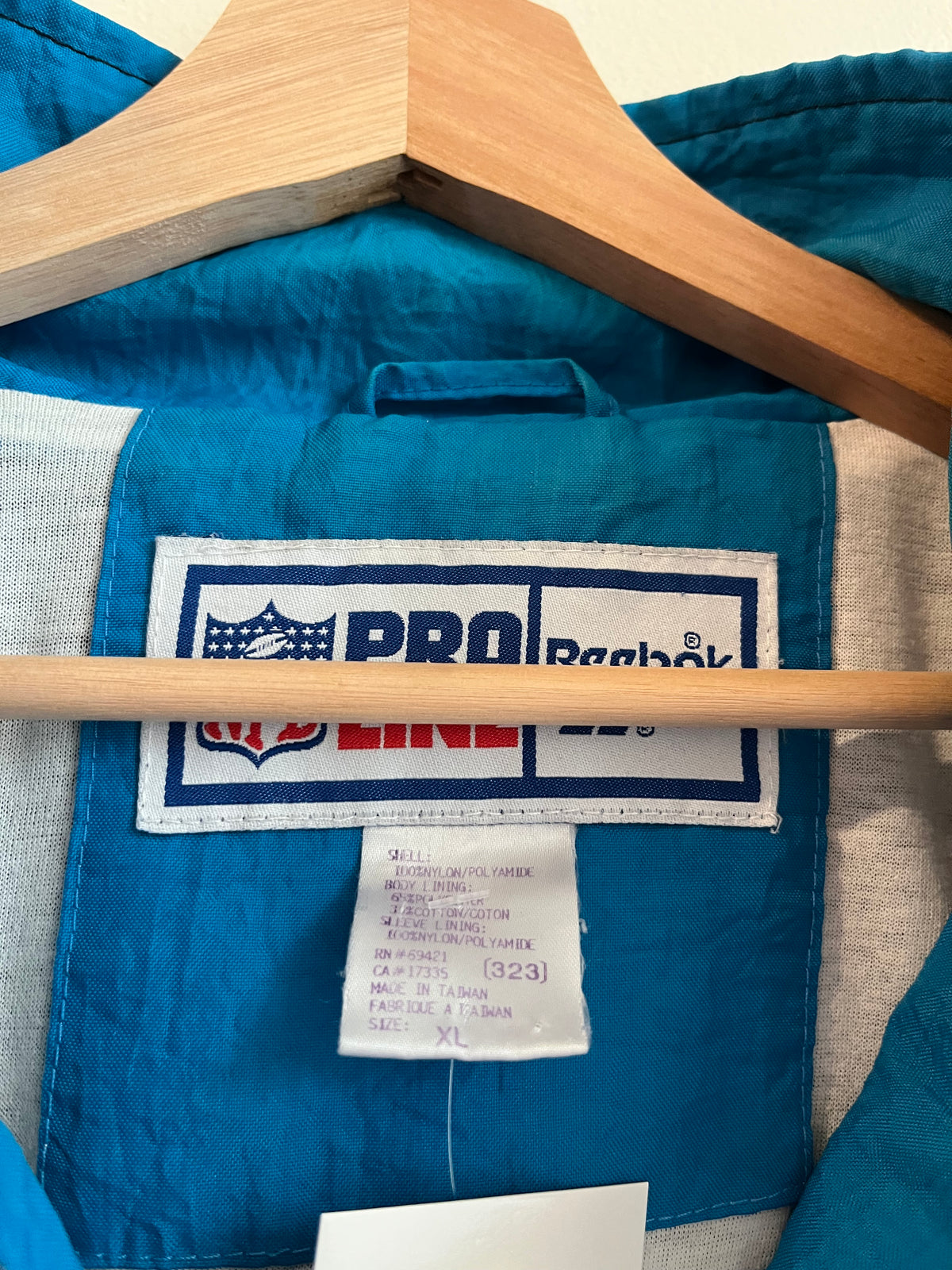 90s Carolina Panthers Reebok Pro Line Full Zip Windbreaker (XL)