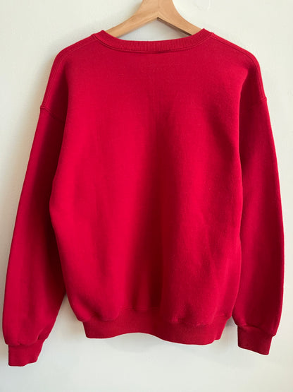 00s Hard Rock San Francisco Red Embroidered Crewneck (L)