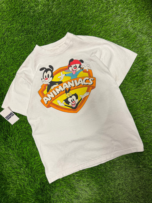 1993 Animaniacs Vintage Warner Bros Double Sided Cartoon Tee (L)
