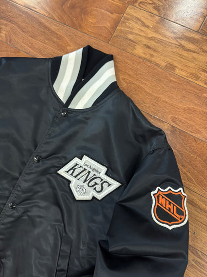 90s Los Angeles Kings Vintage NHL Satin Jacket (M)