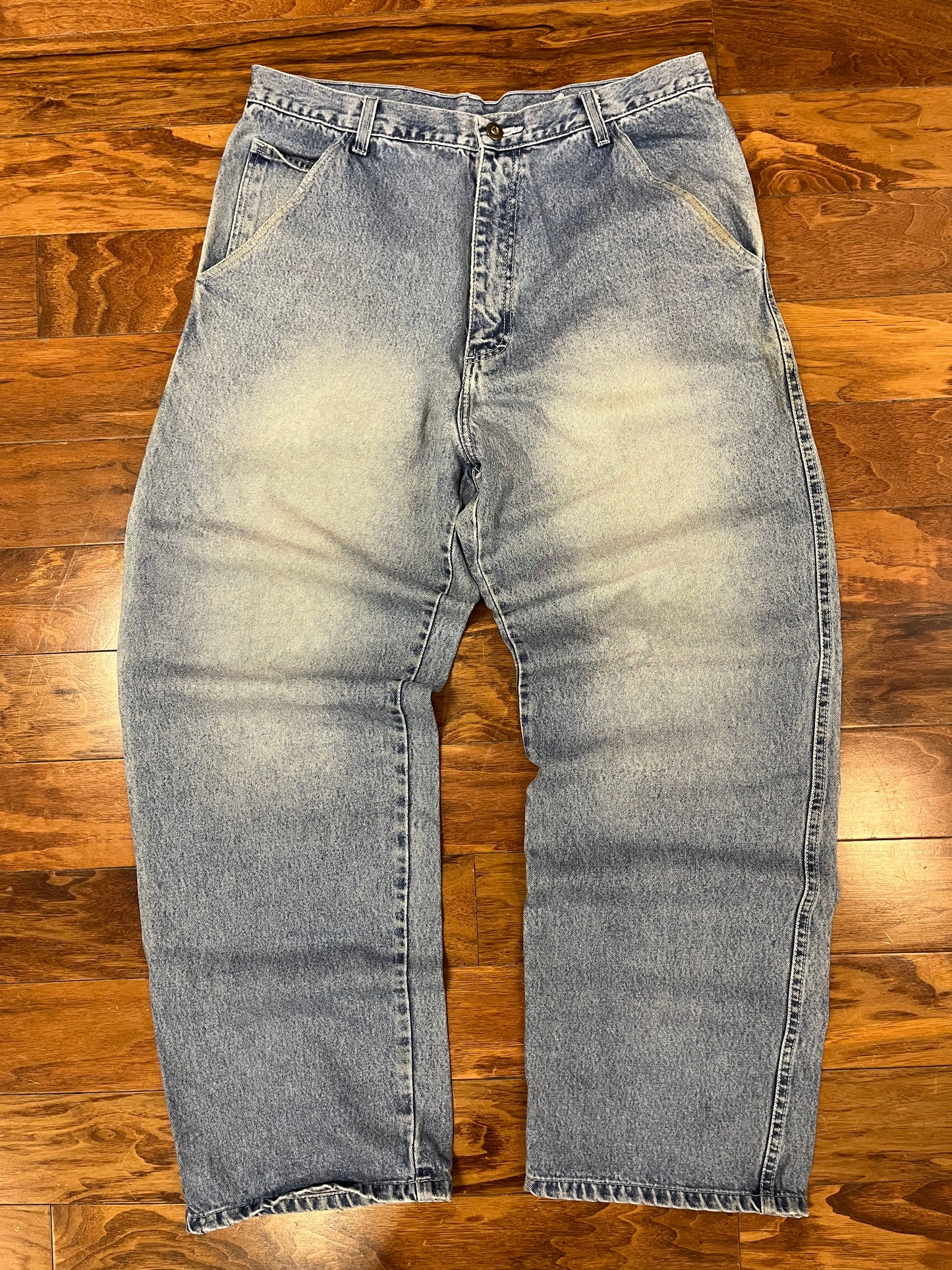 00s Baggy Light Wash Carpenter Jeans (36 x 32)