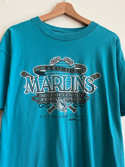 1993 Florida Marlins MLB Teal Tee (L)