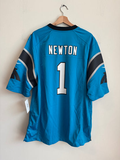 2010s Carolina Panthers Cam Newton Blue Nike Jersey (XL)