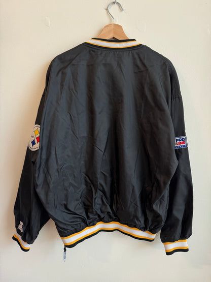 90s Pittsburgh Steelers Vintage Pro Line Starter Windbreaker (L)