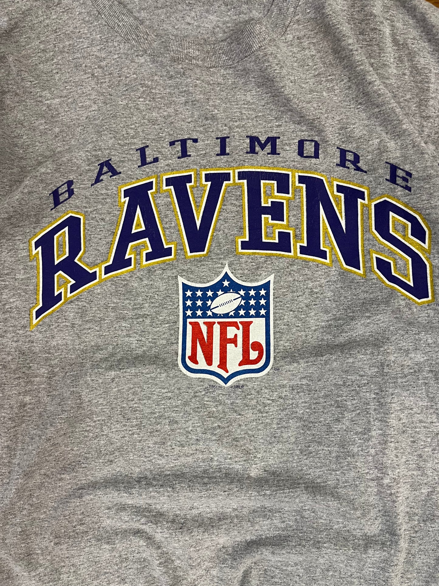 1996 Baltimore Ravens Grey Reebok Tee (L)