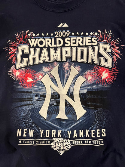 2009 New York Yankees World Series Navy Tee (L)