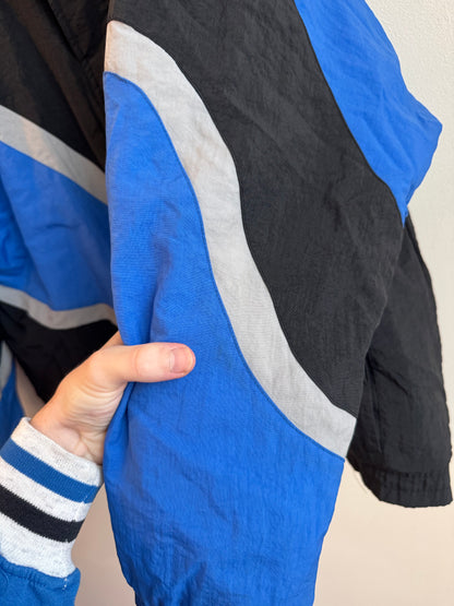 90s Carhartt Panthers Apex Black/Blue Puffer Jacket (XL)