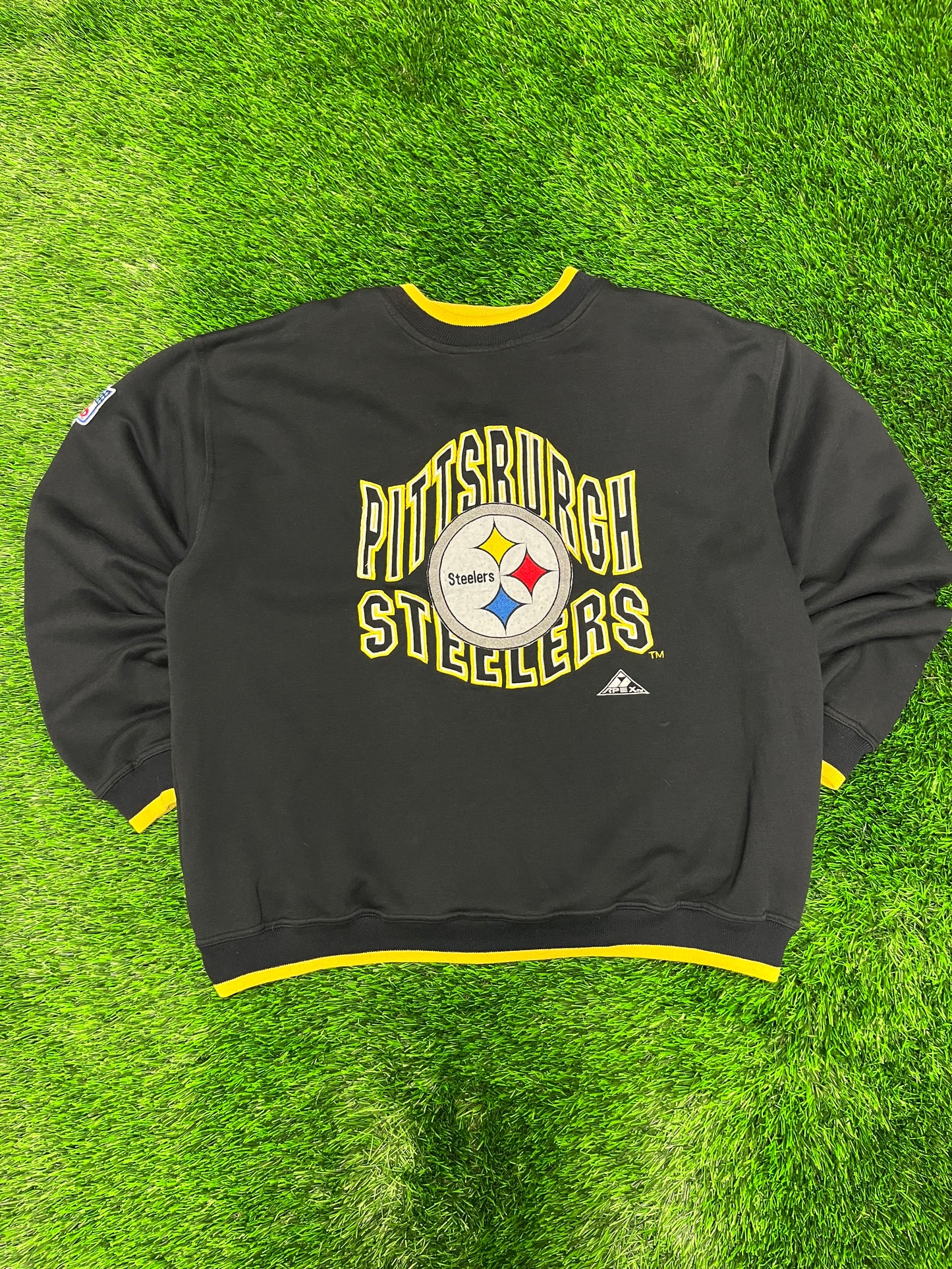 90s Pittsburgh Steelers Embroidered Crewneck (XL)