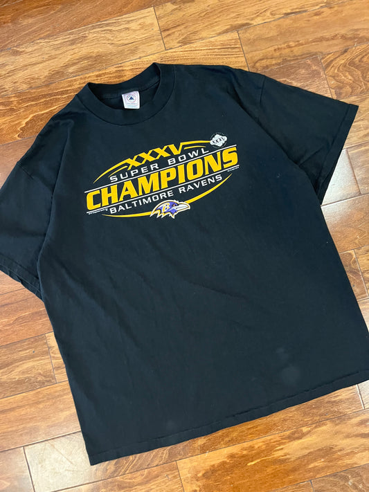 2001 Baltimore Ravens Super Bowl XXXV Tee (XL)