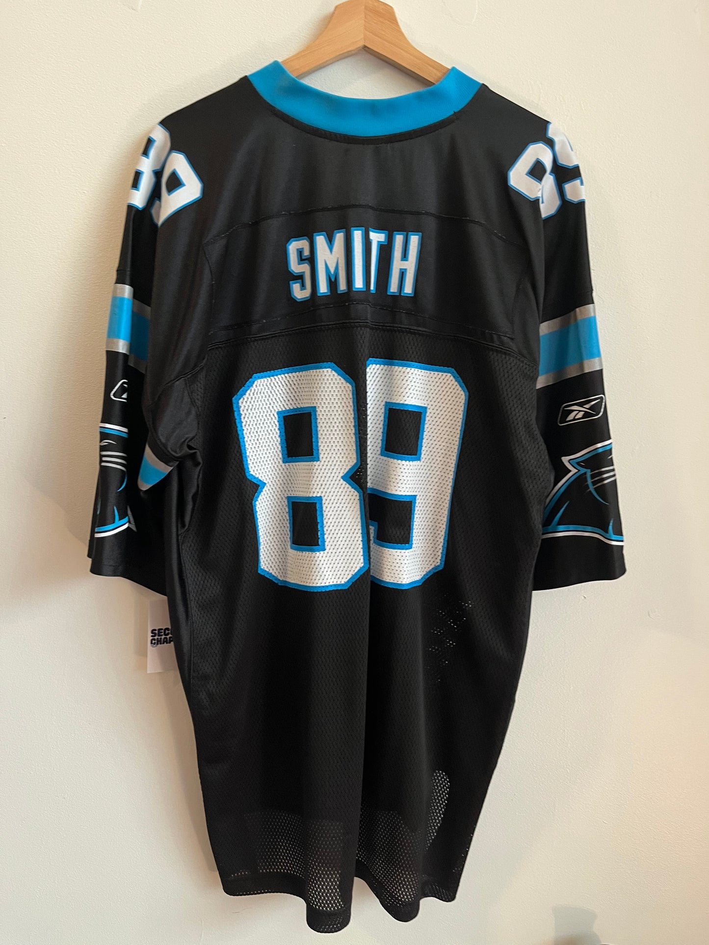 00s Carolina Panthers Steve Smith Reebok Home Jersey (XL)