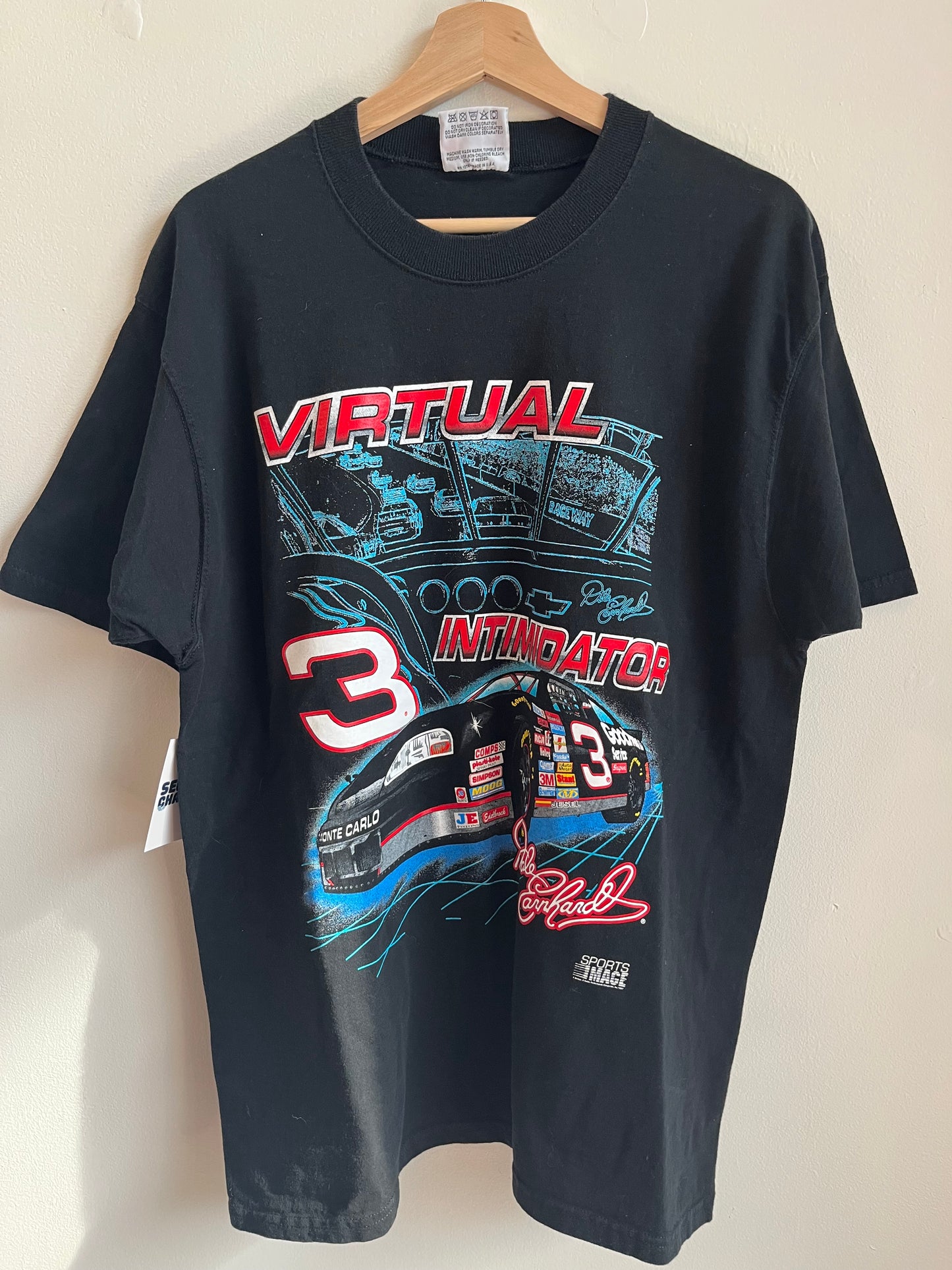 90s Nascar Intimidator Sports Image Dale Earnhardt Tee (L)
