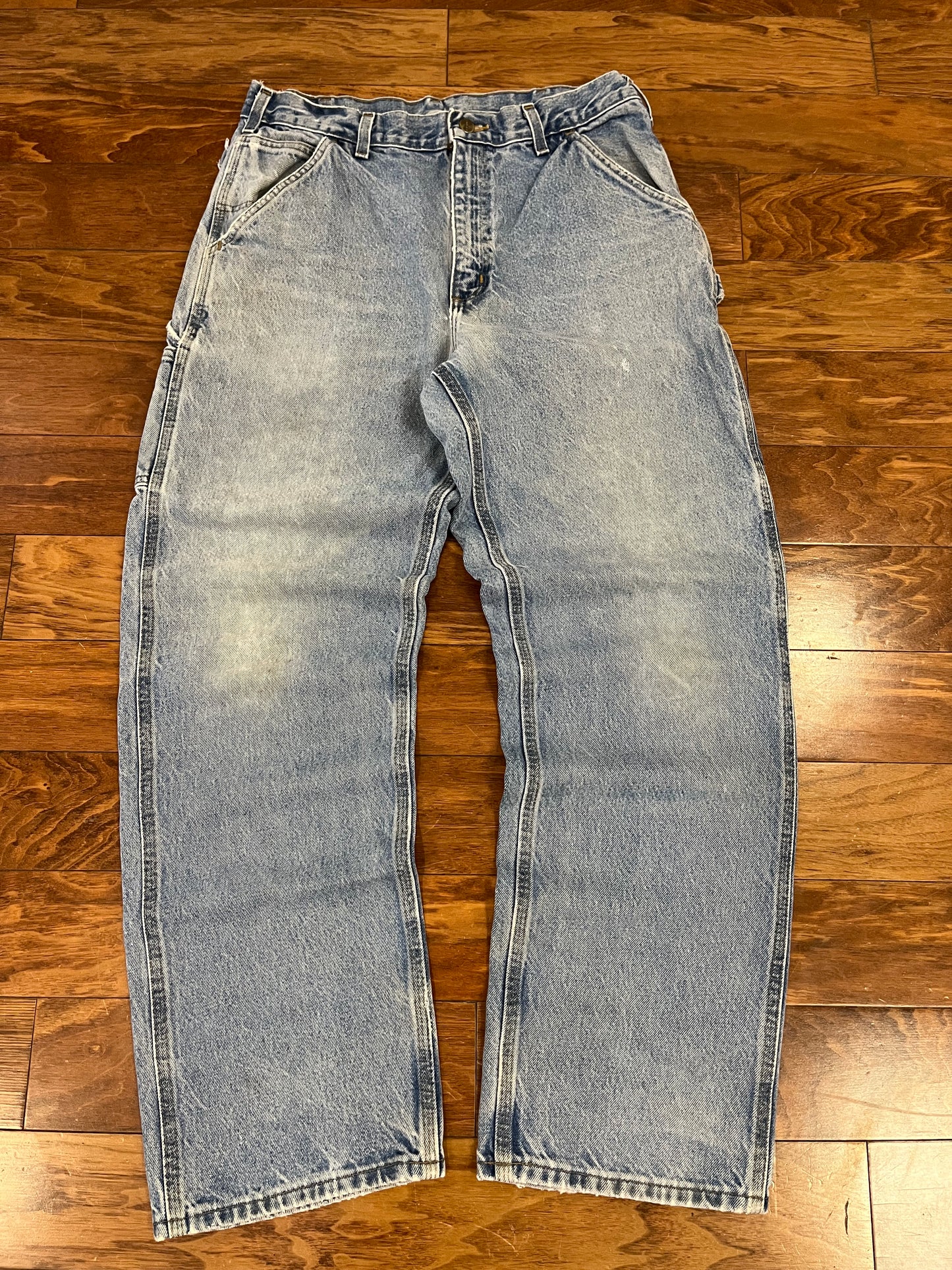 2015 Carhartt Light Wash Carpenter Jeans (34 x 32)