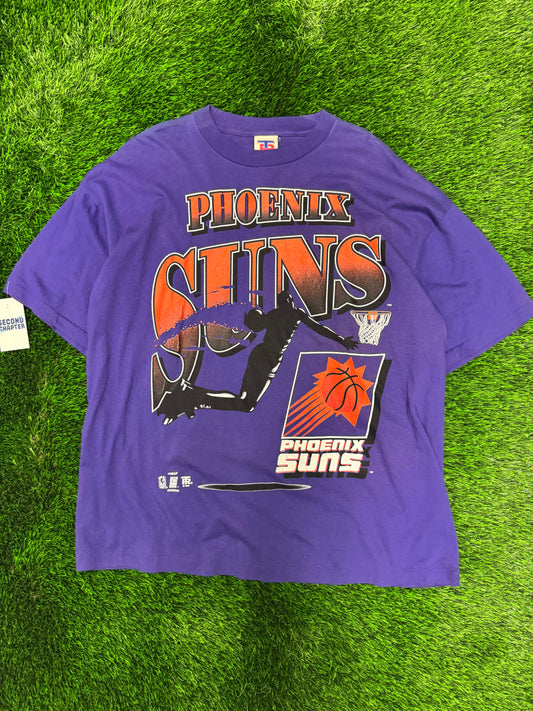1995 Phoenix Suns Spell Out Vintage Graphic NBA Tee (XL)